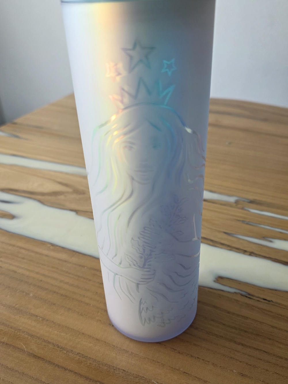 Starbucks Iridescent Purple-Blue Travel Cup